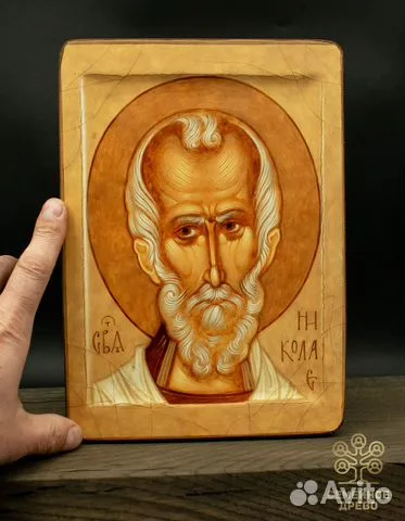 Икона Святого Николая. Дерево — оригинальный подарок