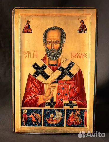 На память: Икона с ковчегом " Святитель Николай"