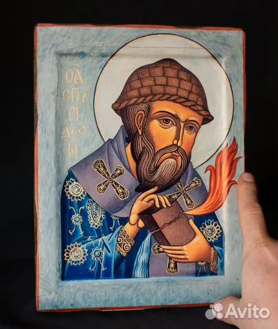 В подарок: Икона Спиридона Тримифунтского. Дерево
