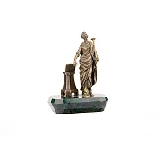 Подарочная бронзовая статуэтка «Муза Клио» с патиной — фотография 2