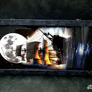 Нарды под стеклом «Корабль Призрак» в подарок — фотография 2