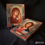 Венчальная пара. Казанская Богоматерь и Спас — красивый подарок — фотография 3