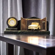 Винтажные настольные часы «Авторемонт» — красивый подарок — фотография 1
