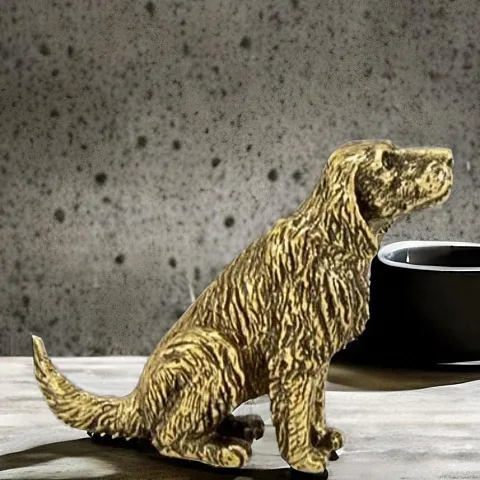 На память: Статуэтка из бронзы «Охотничья собака»