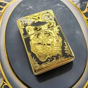 Бензиновая зажигалка Zippo "Волк одиночка" — красивый подарок — фотография 1