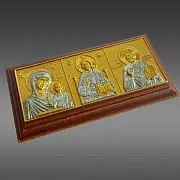 На память: Бронзовая икона в автомобиль — фотография 2