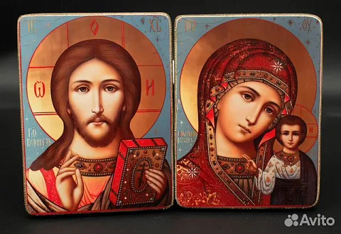 Венчальная пара. Казанская Богоматерь и Спас Вседе — оригинальный подарок