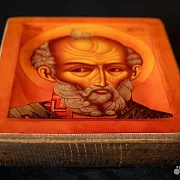 Икона: Святой Николай Чудотворец 15*13 см — красивый подарок — фотография 3
