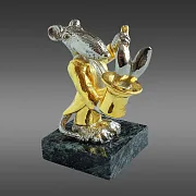 Статуэтка из бронзы «Крыса-фокусник» в подарок — фотография 5