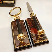 Письменный набор из яшмы "Орёл". Златоуст — необычный подарок — фотография 3