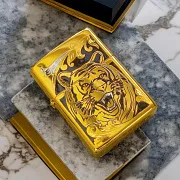 Зажигалка Zippo оригинал "Тигр" № 6 — необычный подарок — фотография 1