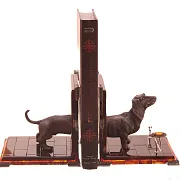 Подставка для книг «Такса» из янтаря — необычный подарок — фотография 2