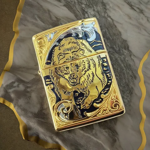 В подарок: Зажигалка Zippo оригинал "Медведь" № 3