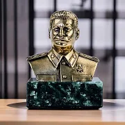 Ручная работа: Бронзовый бюст «И.В. Сталин» — фотография 1