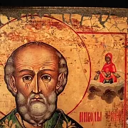 Святой Николай Угодник". Икона — красивый подарок — фотография 6