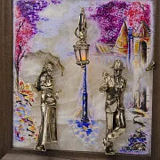 Бронзовая картина «Пара. Весна» с подсветкой — необычный подарок — фотография 3
