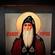 На память: Икона деревянная "Святой Антоний Печерский" — фотография 5