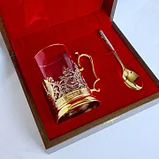 Бронзовый подстаканник «USSR» — оригинальный подарок — фотография 4