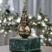 Композиция «Московский Кремль» на змеевике — оригинальный подарок — фотография 1